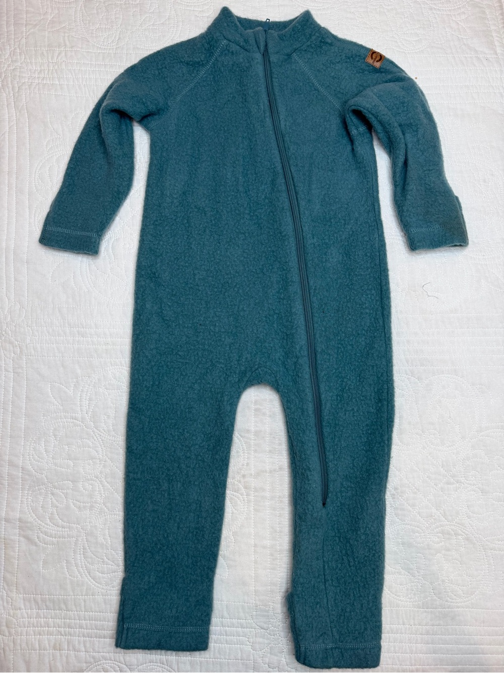 MIKK-Line Baby Size 92 (24 Month) Wool Suit Onesie Toddler Winter Warm Fleece